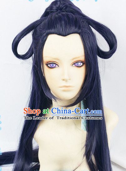 Asian style collection of wigs